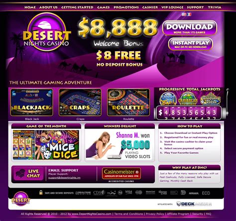 Desert nights casino online